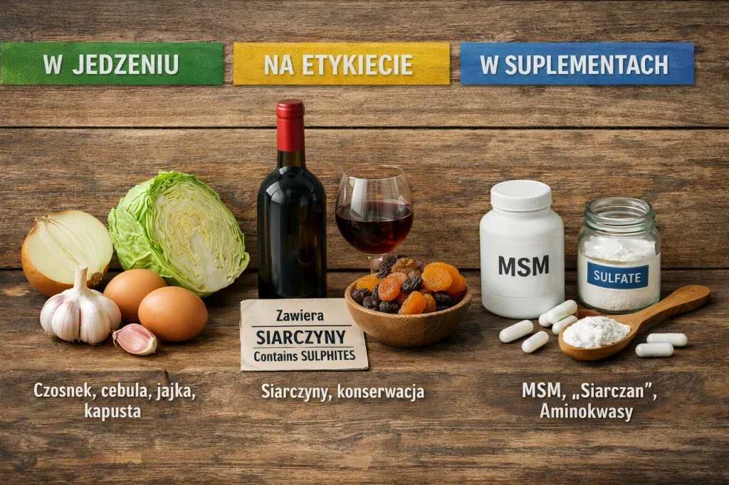 siarka w jedzeniu